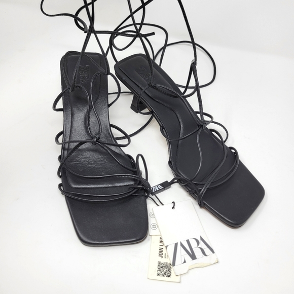Zara Strappy heels size 7.5 - Picture 2 of 6